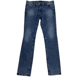 Warehouse One Relaxed Slim Fit 5 Pocket Button Zip Close Jeans size 34x34